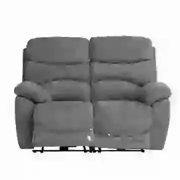 Grey Fabric 2 Seater Electric Reclining Sofa